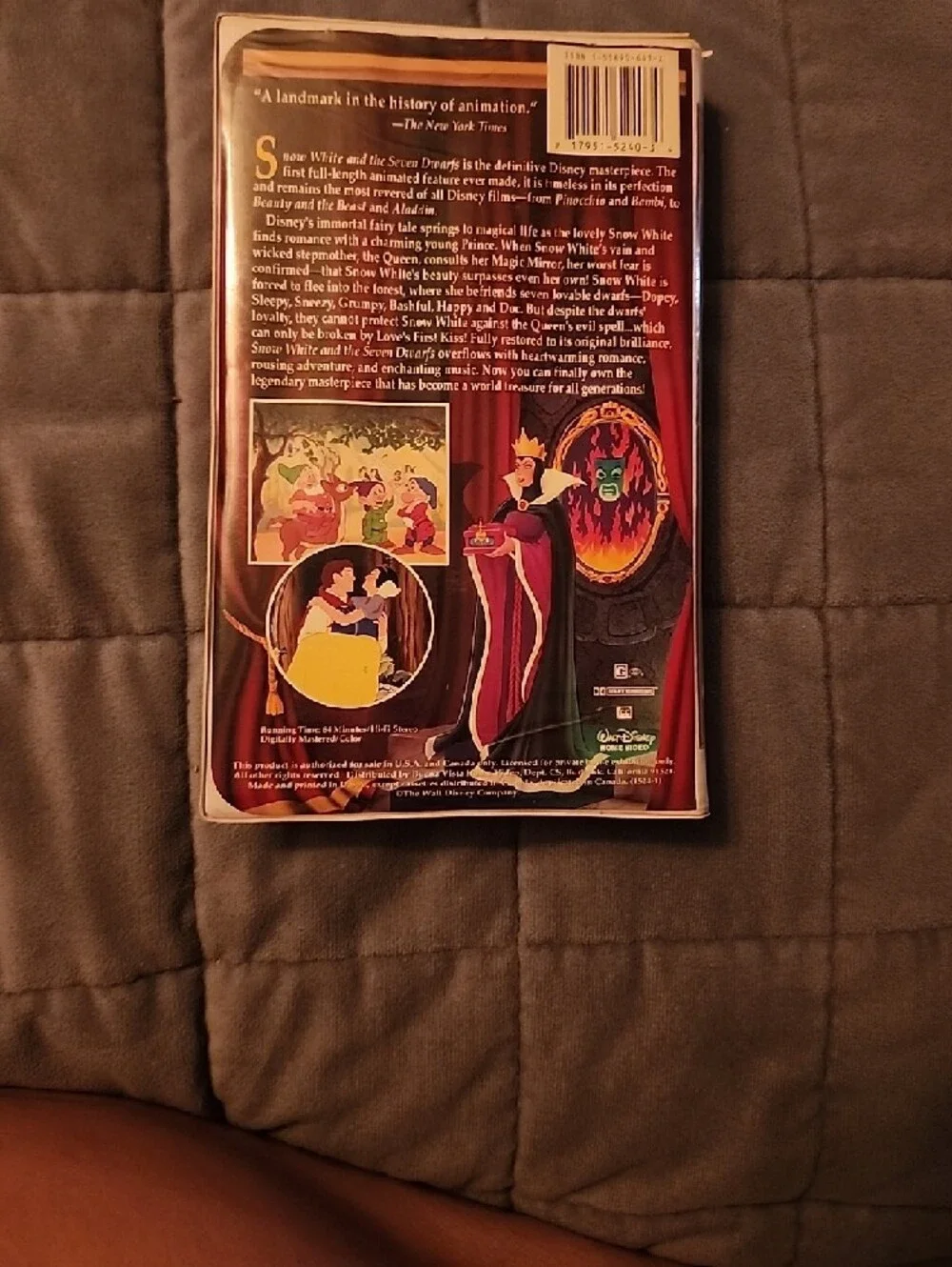Masterpiece Walt Disney Snow White and the Seven Dwarfs VHS